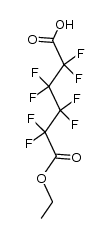 octafluoro-adipic acid monoethyl ester Structure