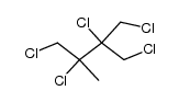 1,2,3,4-tetrachloro-2-chloromethyl-3-methyl-butane结构式