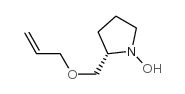 (2S)-(9CI)-1-羟基-2-[(2-丙烯基氧基)甲基]-吡咯烷结构式