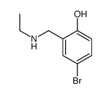 4-Bromo-2-[(ethylamino)methyl]phenol structure