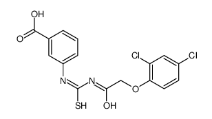 3-[[2-(2,4-dichlorophenoxy)acetyl]carbamothioylamino]benzoic acid结构式