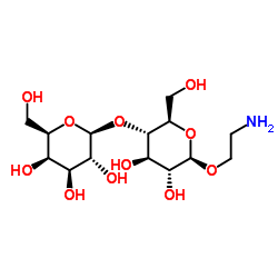 2-Aminoethyl 4-O-β-D-galactopyranosyl-β-D-glucopyranoside结构式