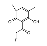 2-(2-fluoroacetyl)-3-hydroxy-4,6,6-trimethylcyclohexa-2,4-dien-1-one Structure