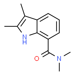 N,N,2,3-Tetramethyl-1H-indole-7-carboxamide Structure