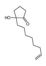 2-hydroxy-2-oct-7-enylcyclopentan-1-one结构式