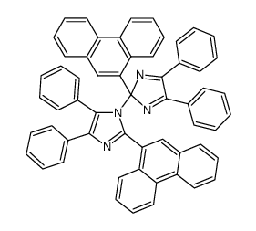 2,2'-di-phenanthren-9-yl-4,5,4',5'-tetraphenyl-2'H-[1,2']biimidazolyl Structure