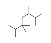 2,3,3,5,6-pentamethylheptane Structure