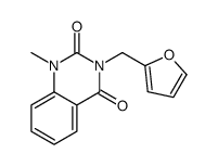 3-(furan-2-ylmethyl)-1-methylquinazoline-2,4-dione结构式