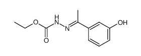 N'-[1-(3-hydroxy-phenyl)-ethylidene]-hydrazinecarboxylic acid ethyl ester结构式