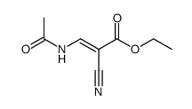 3-acetylamino-2-cyano-acrylic acid ethyl ester Structure