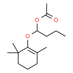 1-[(2,6,6-Trimethyl-1-cyclohexen-1-yl)oxy]-1-butanol acetate结构式