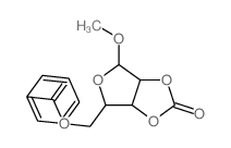 b-D-Ribofuranoside, methyl2,3-O-carbonyl-, benzoate (9CI)结构式