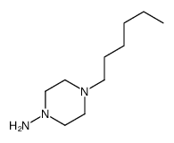 1-Piperazinamine,4-hexyl-(9CI)结构式