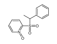 1-oxido-2-(1-phenylethylsulfonyl)pyridin-1-ium结构式