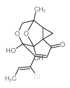 4,2-(Epoxymethano)-1H,7H-cyclopropa[c]- benzofuran-7-one,5-[(1Z)-1-chloro-1- propenyl]-1a,2,3a,4-tetrahydro-3a,4- dihydroxy-2-methyl-,(1aR,2R,3aS,4R,7aS)-结构式