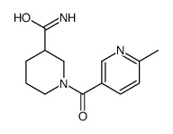 1-(6-methylpyridine-3-carbonyl)piperidine-3-carboxamide结构式