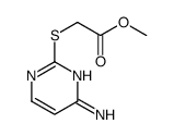 methyl 2-(4-aminopyrimidin-2-yl)sulfanylacetate结构式