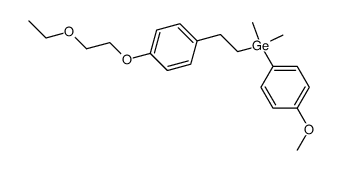 (2-[4-(2-ethoxyethoxy)phenyl]ethyl)-(4-methoxyphenyl)dimethylgermane Structure