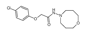 2-(4-chloro-phenoxy)-N-[1,5]oxazocan-5-yl-acetamide结构式