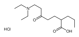 7-(diethylamino)-5-oxo-2-propylheptanoic acid,hydrochloride结构式