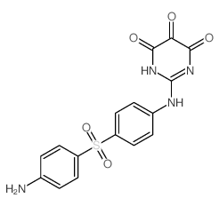 2-[[4-(4-aminophenyl)sulfonylphenyl]amino]-1H-pyrimidine-4,5,6-trione结构式