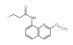 3-chloro-N-(2-methoxyquinolin-8-yl)propanamide picture