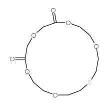 1,4,7,10,13-pentaoxa-16-thiacyclooctadecane-5,9-dione结构式