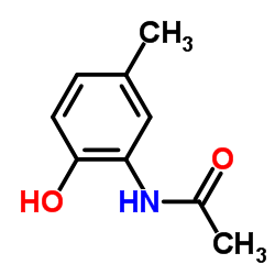 2-Acetamido-4-methyl phenol Structure