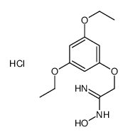 2-(3,5-diethoxyphenoxy)-N'-hydroxyethanimidamide,hydrochloride结构式