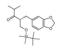 (2R)-1-tert-butyldimethylsilyloxy-4-methyl-2-(3,4-methylenedioxyphenyl)methyl-3-pentanone Structure