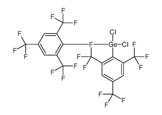 dichloro-bis[2,4,6-tris(trifluoromethyl)phenyl]germane Structure