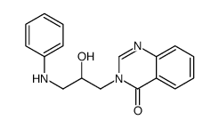 3-(3-anilino-2-hydroxypropyl)quinazolin-4-one Structure