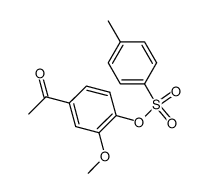 toluene-4-sulfonic acid 4-acetyl-2-methoxy-phenyl ester Structure