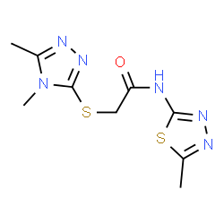 2-[(4,5-Dimethyl-4H-1,2,4-triazol-3-yl)sulfanyl]-N-(5-methyl-1,3,4-thiadiazol-2-yl)acetamide picture