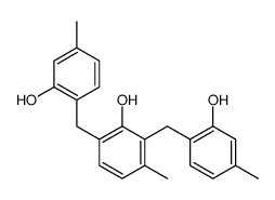 2,6-bis[(2-hydroxy-4-methylphenyl)methyl]-3-methylphenol Structure