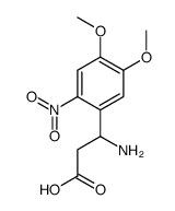 3-氨基-3-(4,5-二甲氧基-2-硝基苯基)-丙酸结构式