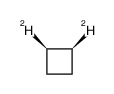 (1R,2R)-trans-1,2-dideuteriocyclobutane结构式