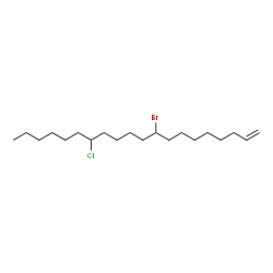 Alkenes, C12-30 α-, bromo chloro结构式