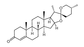 (25R)-Spirost-4-en-3-one结构式