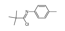 2,2-Dimethyl-N-(4-methylphenyl)propanimidoylchlorid结构式