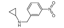 Cyclopropyl-(3-nitro-benzyl)-amine structure