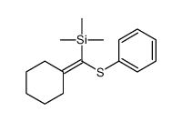 [cyclohexylidene(phenylsulfanyl)methyl]-trimethylsilane Structure