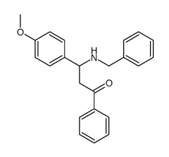 3-(benzylamino)-3-(4-methoxyphenyl)-1-phenylpropan-1-one结构式