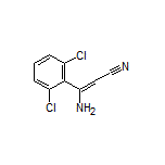 3-氨基-3-(2,6-二氯苯基)丙烯腈结构式