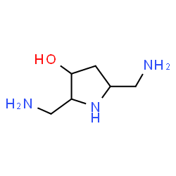 3-Pyrrolidinol, 2,5-bis(aminomethyl)- (9CI) structure