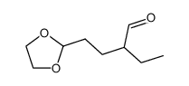 4-[1,3]dioxolan-2-yl-2-ethyl-butyraldehyde Structure