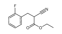 2-cyano-3-(2-fluoro-phenyl)-propionic acid ethyl ester结构式