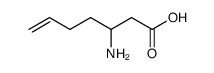 3-aminohept-6-enoic acid Structure