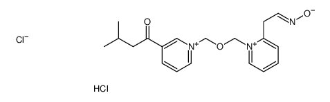 1-[1-[[2-[(2E)-2-hydroxyiminoethyl]pyridin-1-ium-1-yl]methoxymethyl]pyridin-1-ium-3-yl]-3-methylbutan-1-one,dichloride结构式