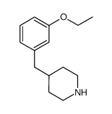 4-[(3-ethoxyphenyl)methyl]piperidine Structure